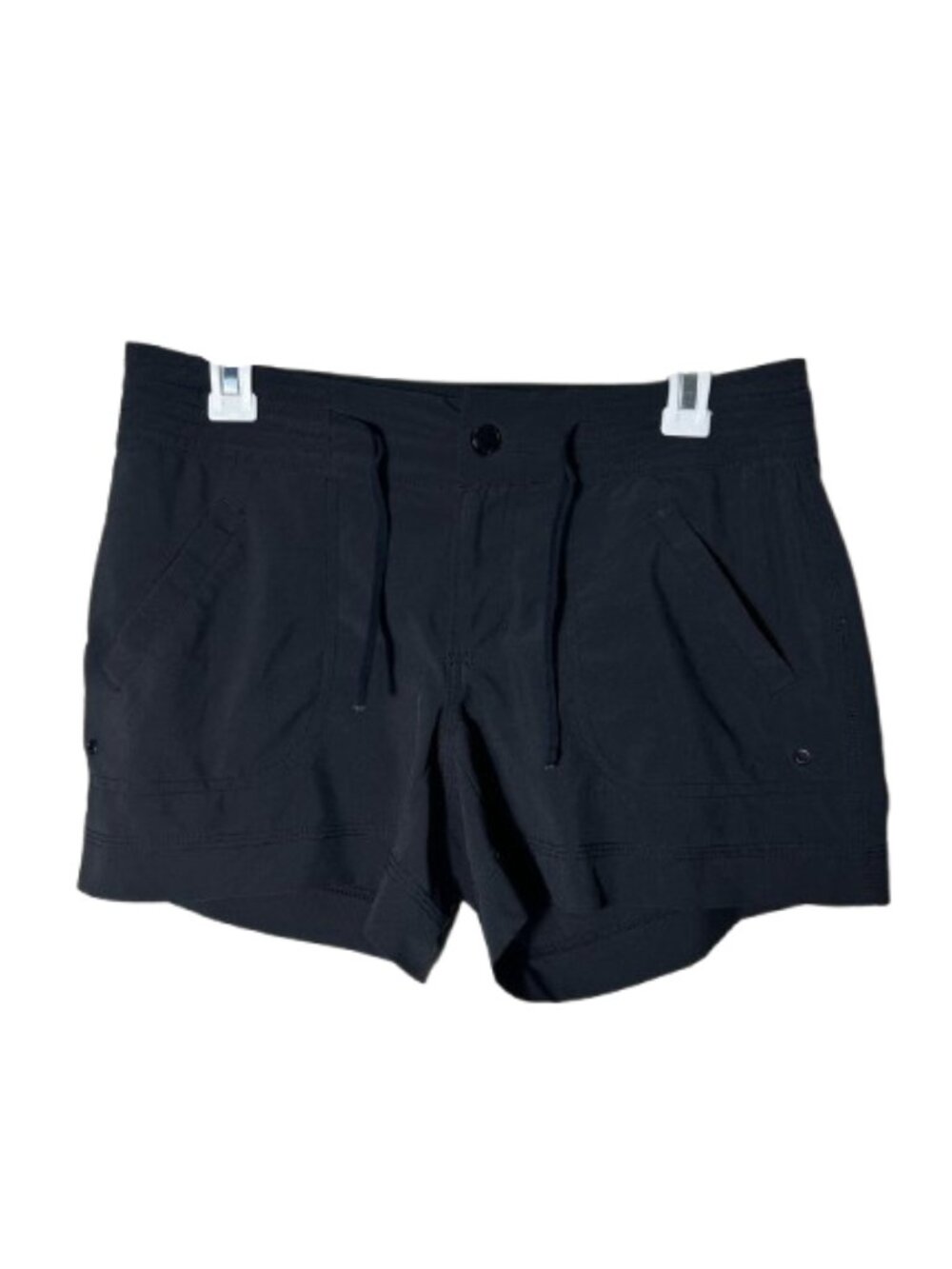 Athleta black rincon swim board shorts 4" inseam womens 2